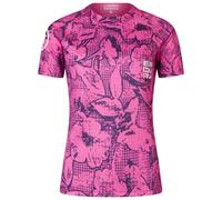 Endura - Women's Grid Floral LTD Printed S/S Tee - Cycling jersey size L, pink/purple