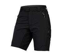 Endura Women's Hummvee Cycling Shorts with Liner | Detatchable Liner | Urban and Trail Shorts | Padded Comfort | Clickfast, Black, XXS