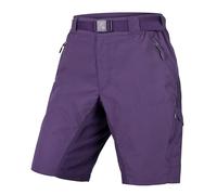 Endura Women's Hummvee Cycling Shorts with Liner | Detatchable Liner | Urban and Trail Shorts | Padded Comfort | Cargo Storage | Clickfast Shorts, Purple, XS