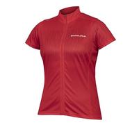 Endura Women's Hummvee Ray Short Sleeve Jersey |Rapid Wicking |Back Pockets Jersey, Pomegranate, XL