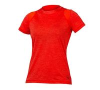 Endura Women's SingleTrack Short Sleeve Cycling Jersey II Paprika, Medium