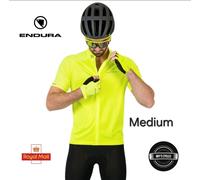 Endura Xtract II Short Sleeve Cycling Jersey - Size M - Hi-Viz Yellow - RRP £50