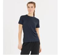 Endurance Alvaly Melange SS Tee Women's Size 34 - Black Running and Training T-Shirt for Comfort and Performance