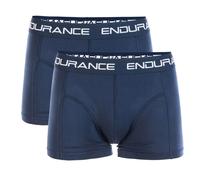 Endurance Bamboo Boxers 2-Pack, Size S - Comfortable Navy Underwear for Active Men
