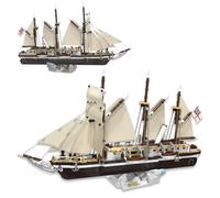 Endurance Expedition Ship Building Set, Sailboat Bricks Kit, 1229pcs | Collectible Polar Exploration Boat Model, Home Office Decor, DIY Fantasy Nautical Toy, Creative Gift for Adult Teen