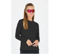 Endurance Melange Long Sleeve T-Shirt for Women - Black, Perfect for Running and Training in Cold Weather