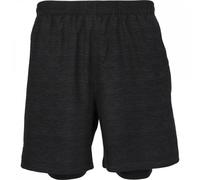 Endurance Mens Vanclause Melange 2-in-1 Short Size: Small, Colour: Black