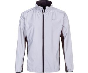 Endurance Peelier Light The Night Junior Running Jacket, Reflective Grey, Size 8 EU - Lightweight, Visibility for Night Runs