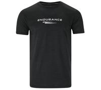 Endurance Portofino S/S Performance Running Tee Black XXL - Lightweight, breathable top for optimal comfort and moisture management during training