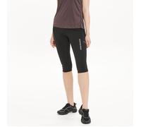 Endurance Women's 3/4 Tights - Black for Running & Training with Optimal Comfort (Size 36 EU)
