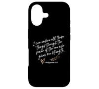 Endure All These Things Through Christ Philippians Bible Case for iPhone 17