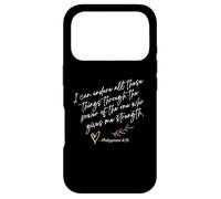 Endure All These Things Through Christ Philippians Bible Case for iPhone 17 Pro