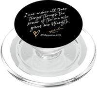 Endure All These Things Through Christ Philippians Bible PopSockets PopGrip for MagSafe