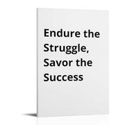 Endure The Struggle Motivational Vintage Style Poster Set - Wall Decor, Aesthetic Canvas Painting for A Cozy Homer 20x30inch(50x75cm)