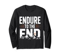 Endure to The End Cross Christian Long Sleeve T-Shirt
