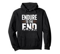 Endure to the End Cross Christian Pullover Hoodie