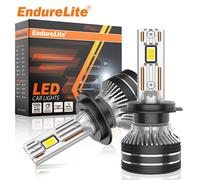 ENdureLite H8/H9/H11 LED Light Bulbs, 20,000LM Brighter 6000K White，Simply Plug n Play，Efficent Cooling System，Pack of 2
