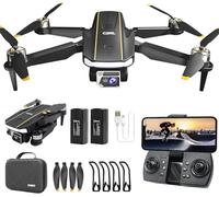 Enduring Brushless Motor Drone with Camera for Beginners, CHUBORY A68 WiFi Quadcopter with 2K HD Camera, Auto Hover, 3D Flips, Headless Mode, Trajectory Flight, 2 Batteries, Carrying Case