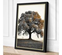 Enduring Oak Rustic Canvas Wall Art Print 24x16 Inch (61 x 41 cm)