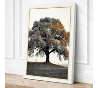 Enduring Oak Rustic Canvas Wall Art Print 30x20 Inch (76 x 51 cm)