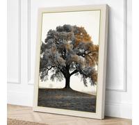 Enduring Oak Rustic Canvas Wall Art Print 30x20 Inch (76 x 51 cm)