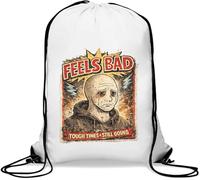 Enduring Tough Emotional Moments Gym Sack Casual Drawstring Bag White