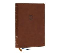 Enduring Word Study Bible: Pastoral Commentary from Every Chapter of the Bible (NKJV, Brown Leathersoft, Red Letter, Comfort Print, Thumb Indexed)
