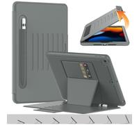 TECHGEAR Enduro Case For Apple iPad 10.2" 2021/2020/2019 [9th/8th/7th Generation] Tough & Rugged Strong Magnetic Flip Case [Sleep/Wake] Drop Proof Cover [Multi-Angle Stand] Pencil Holder & Card Slot