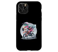 Enduro Flamingo Riding in the Rain Fun Case for iPhone 11 Pro