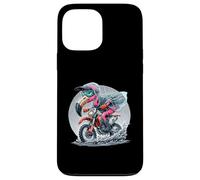 Enduro Flamingo Riding in the Rain Fun Case for iPhone 13 Pro Max