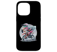 Enduro Flamingo Riding in the Rain Fun Case for iPhone 14 Pro Max