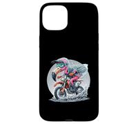 Enduro Flamingo Riding in the Rain Fun Case for iPhone 15 Plus