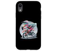 Enduro Flamingo Riding in the Rain Fun Case for iPhone XR
