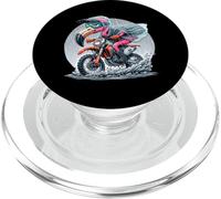 Enduro Flamingo Riding in the Rain Fun PopSockets PopGrip for MagSafe