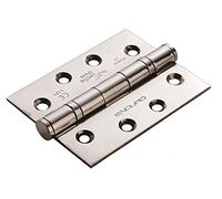 Enduro Grade 13 Ball Bearing Hinge 102 x 76 x 3mm - [SOLD AS A PAIR] + Screws (Polished Stainless Steel)