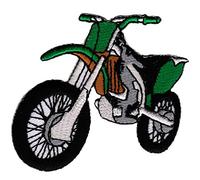 Enduro Green Motorcycle Patch for Iron-On or Sew On Clothes Embroidered Iron-On Patch Applique Motocross Dirt Bike Patch Size 7 x 6.5 cm