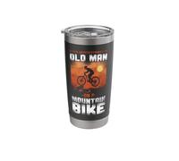 Enduro MTB Mountain Bike Riding Downhill Dad Father Vintage Stainless Steel Insulated Tumbler