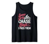 Enduro Racing Women who Prefer Muddy Tracks to Chasing Boys Tank Top