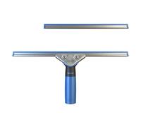 EnduroShield Professional Window Squeegee - Silicone Rubber Blade, 25cm & 35cm Interchangeable - Streak Free Glass Cleaner Tool for Windows, Shower Screens, Mirrors & Tiles - Ergonomic Handle