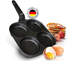 endusor Fried Egg Pan, Induction Friendly, 21 cm, Egg Pancake Pancake Pan with Non-Stick Coating for Induction Gas Ceramic Electric Egg Pan Pancake Pan