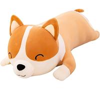 Endxedio 24 Inch Corgi Dog Giant Plush Big Toy Plushie Stuffed Animal Pillow