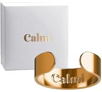 Endxedio Calmi Ring - The Original Calmi Ring Women,2026 New CalmiRing Women Magnetic,Adjustable Opening Magnetic Rings for Anxiety Reduction,Better Sleep,Improve Overall Health (Gold)