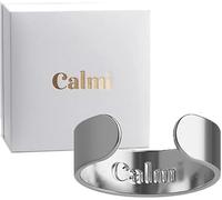 Endxedio Calmi Ring - The Original Calmi Ring Women,2026 New CalmiRing Women Magnetic,Adjustable Opening Magnetic Rings for Anxiety Reduction,Better Sleep,Improve Overall Health (Steel)