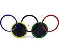 Endxedio Olympic Sunglasses - 2024 Olympic Ring Glasses, Olympic Five Rings Party Glasses, Sports Party Decorations Game Sports Paper Eyeglasses for Summer Sports Activity Party (1pcs)