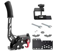 Endxedo PC Racing Game USB Handbrake 16Bit Simulate Linear Handbrake for Racing Games, Compatible with Logitech G27 G29 G920 G923 T500 T300 with Fixing Clip and Plate Black