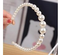 ENDYAK Handmade simple and versatile high-gloss pearl headband hairpin lady style headband headgear Style 1