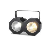 ENDYSHOW LED Blinder Stage Light,100W COB Par Cool White and Warm White Uplighting, DMX/Master-Slave DJ Light, Blinder & Strobe for Church Wedding Stage Concert Theater Show