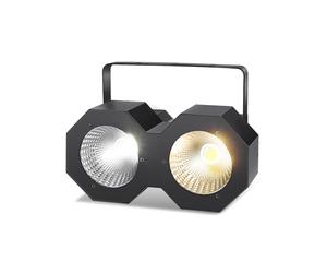 ENDYSHOW LED Blinder Stage Light,100W COB Par Cool White and Warm White Uplighting, DMX/Master-Slave DJ Light, Blinder & Strobe for Church Wedding Stage Concert Theater Show