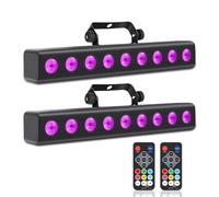 ENDYSHOW LED Stage Light Bar,50W LED 4in1 RGBW DJ Lights Bar with Remote Control Sound Activated DMX Stage Lighting Uplights for Church Events Wedding Disco Party Stage DJ Lighting 2Pack