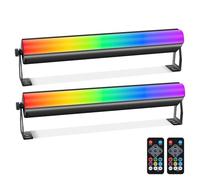 ENDYSHOW LED Stage Pixel Lights Bar,40W 108LEDs RGB+W DMX Lights Bar with Detachable Cover 2IN1 Pixel&Strobe Lighting Effects by Remote Control DMX512 Sound Activated for DJ Party Wedding Gig Club
